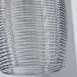 Cigar Wire Silver Easy Fit Pendant Shade -Dunelm Cheap Lighting Store 1000011016 alt02