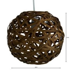 Apollo Bamboo Ball Easy Fit Pendant Shade -Dunelm Cheap Lighting Store 1000062365 alt04