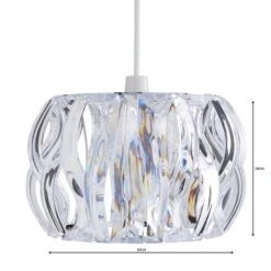 Wavy Jewel Easy Fit Pendant Shade -Dunelm Cheap Lighting Store 1000070620 alt04