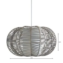 Weave Wicker Natural Easy Fit Pendant Shade -Dunelm Cheap Lighting Store 1000084217 alt04