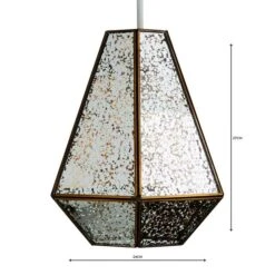 Bemus Mercury Glass Easy Fit Pendant Shade -Dunelm Cheap Lighting Store 1000119709 alt04