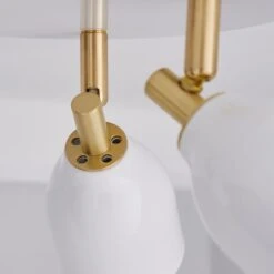 Clio 3 Light White Semi Flush Spotlight -Dunelm Cheap Lighting Store 1000119711 alt03