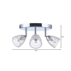 Balston 3 Light Glass Semi Flush Spotlight -Dunelm Cheap Lighting Store 1000119783 alt06