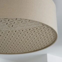 Kirsty Shade Taupe Flush Ceiling Light -Dunelm Cheap Lighting Store 1000119785 alt02