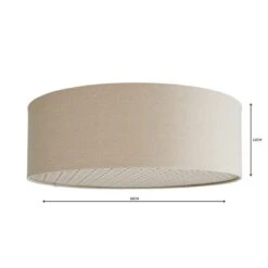 Kirsty Shade Taupe Flush Ceiling Light -Dunelm Cheap Lighting Store 1000119785 alt04