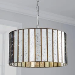 Seraphina Mercury Glass Pendant Light -Dunelm Cheap Lighting Store 1000119791 alt01
