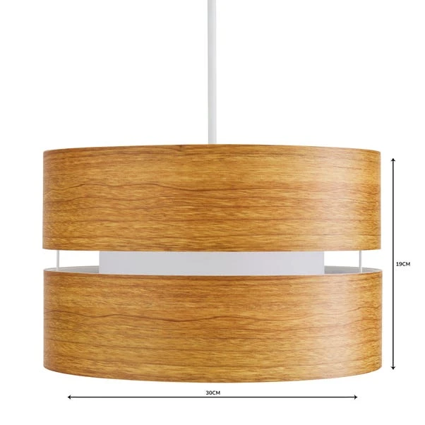 Frea Wood Easy Fit Pendant Shade 4 Frea Wood Easy Fit Pendant Shade - Image 4