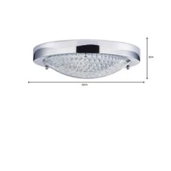Aegean Crystal Bathroom Flush Ceiling Light -Dunelm Cheap Lighting Store 1000137343 alt06