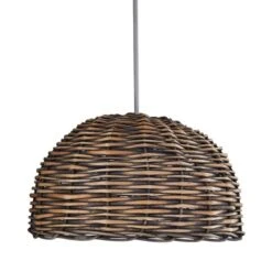 Lari Split Weave Grey Easy Fit Pendant Shade -Dunelm Cheap Lighting Store 1000139117 alt04