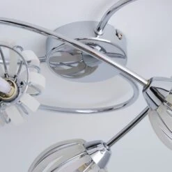 Rosa 3 Light Chrome Semi Flush Ceiling Light 10 Rosa 3 Light Chrome Semi Flush Ceiling Light -Dunelm Cheap Lighting Store 1000157761 alt03