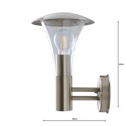 Grax Steel Outdoor Wall Light -Dunelm Cheap Lighting Store 1000158749 alt04