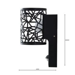 Pandora Black Outdoor Wall Light -Dunelm Cheap Lighting Store 1000158751 alt04