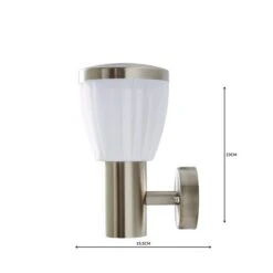Rover LED Frosted Shade Steel Outdoor Wall Light -Dunelm Cheap Lighting Store 1000158752 alt04