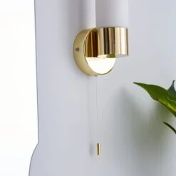 Porto Bathroom Wall Light Brass -Dunelm Cheap Lighting Store 1000182551 alt02