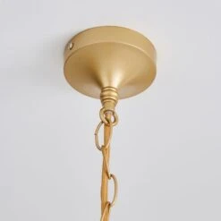 Farrah Gold Palm Leaf Pendant Light -Dunelm Cheap Lighting Store 1000182784 alt03