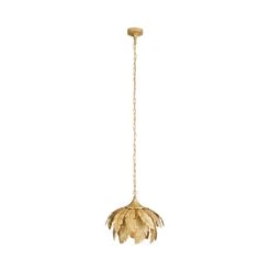 Farrah Gold Palm Leaf Pendant Light -Dunelm Cheap Lighting Store 1000182784 alt05