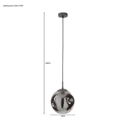Alexis Glass Pendant Light -Dunelm Cheap Lighting Store 1000183024 alt05