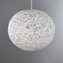 Abaca Ball Easy Fit Pendant Shade -Dunelm Cheap Lighting Store 30027683