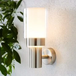 Adoni Steel Outdoor Wall Light