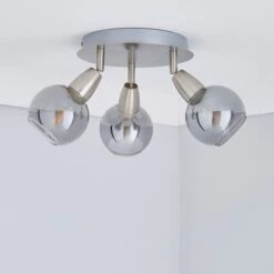 Tia 3 Light Semi Flush Spotlight -Dunelm Cheap Lighting Store 30647892 alt01
