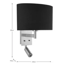 Reader Shaded Wall Light 28 Reader Shaded Wall Light -Dunelm Cheap Lighting Store 30671393 alt08