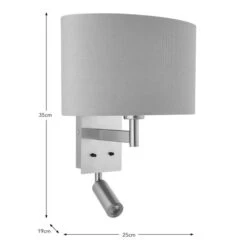 Reader Shaded Wall Light 23 Reader Shaded Wall Light -Dunelm Cheap Lighting Store 30671404 alt08