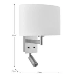 Reader Shaded Wall Light 18 Reader Shaded Wall Light -Dunelm Cheap Lighting Store 30671405 alt08