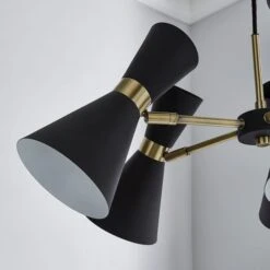 Archie 5 Light Semi Flush Ceiling Light -Dunelm Cheap Lighting Store 30690621 alt02