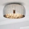 Seychelles Smoked Flush Ceiling Light