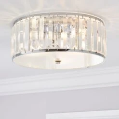 Tropez Bathroom Flush Ceiling Light
