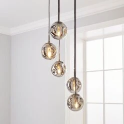 Alexis 5 Light Cluster Ceiling Light -Dunelm Cheap Lighting Store 30713726
