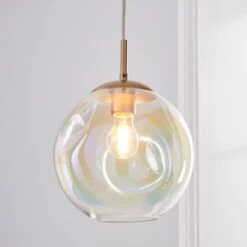Alexis Glass Pendant Light -Dunelm Cheap Lighting Store 30713727