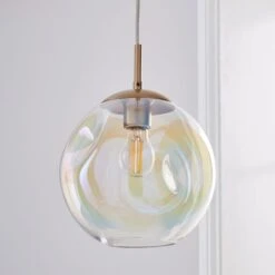 Alexis Glass Pendant Light -Dunelm Cheap Lighting Store 30713727 alt01