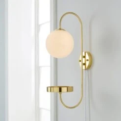 Gigi Plug In Wall Light With Shelf