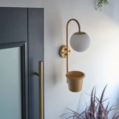 Naomi Outdoor Plant Pot Wall Light -Dunelm Cheap Lighting Store 30730444 alt06