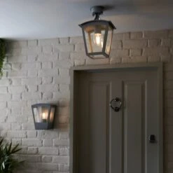Leese Outdoor Semi Flush Porch Light -Dunelm Cheap Lighting Store 30730475 alt04