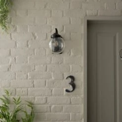 Twain Globe Glass Compact Outdoor Wall Light 11 Twain Globe Glass Compact Outdoor Wall Light -Dunelm Cheap Lighting Store 30730561 alt05