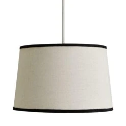 Liza Linen Trim Tapered Lamp Shade 8 Liza Linen Trim Tapered Lamp Shade -Dunelm Cheap Lighting Store 30730590 alt05