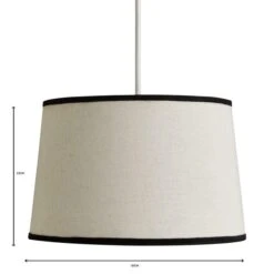 Liza Linen Trim Tapered Lamp Shade 9 Liza Linen Trim Tapered Lamp Shade -Dunelm Cheap Lighting Store 30730590 alt06