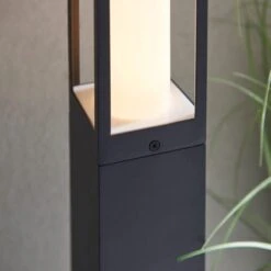 Black Rectangle PIR Outdoor Floor Path Light -Dunelm Cheap Lighting Store 30731150 alt02