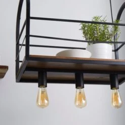 Ender 3 Light Diner Ceiling Light With Shelf 8 Ender 3 Light Diner Ceiling Light With Shelf -Dunelm Cheap Lighting Store 30731180 alt02