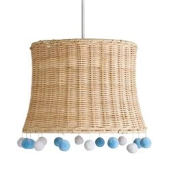 Fiesta Rattan Pom Pom Easy Fit Pendant Shade 18 Fiesta Rattan Pom Pom Easy Fit Pendant Shade -Dunelm Cheap Lighting Store 30734618 alt05