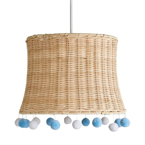 Fiesta Rattan Pom Pom Easy Fit Pendant Shade 9 Fiesta Rattan Pom Pom Easy Fit Pendant Shade - Image 9