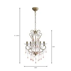 Adalet 5 Light Chandelier 11 Adalet 5 Light Chandelier -Dunelm Cheap Lighting Store 30752884 alt07