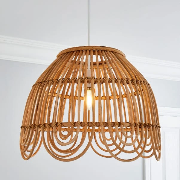 Miah Rattan Easy Fit Pendant Shade 1 Miah Rattan Easy Fit Pendant Shade