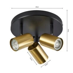 Carter 3 Light Semi Flush Spotlight 20 Carter 3 Light Semi Flush Spotlight -Dunelm Cheap Lighting Store 30754821 alt06