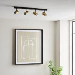 Carter 4 Light Semi Flush Spotlight Bar -Dunelm Cheap Lighting Store 30754822 alt03