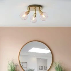 Tia 3 Light Semi Flush Spotlight -Dunelm Cheap Lighting Store 30754829 alt02