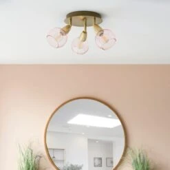 Tia 3 Light Semi Flush Spotlight -Dunelm Cheap Lighting Store 30754829 alt03