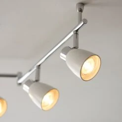 Alto 6 Light Chrome Semi Flush Spotlight Bar -Dunelm Cheap Lighting Store 30754842 alt05